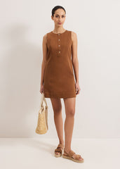 Janah Denim Dress Brown