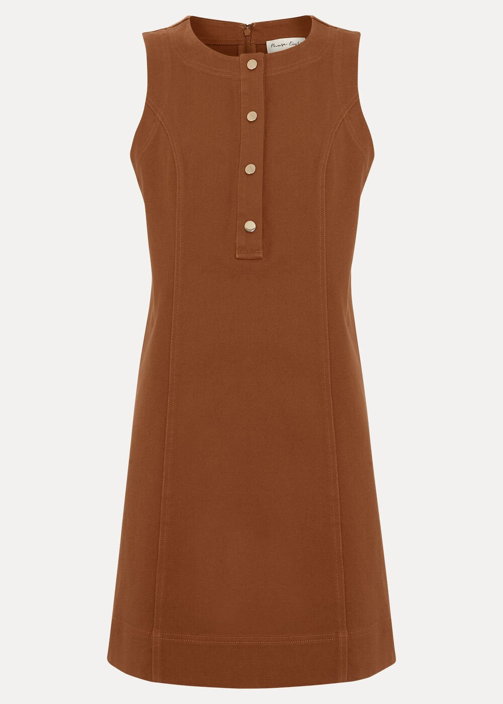 Janah Denim Dress Brown