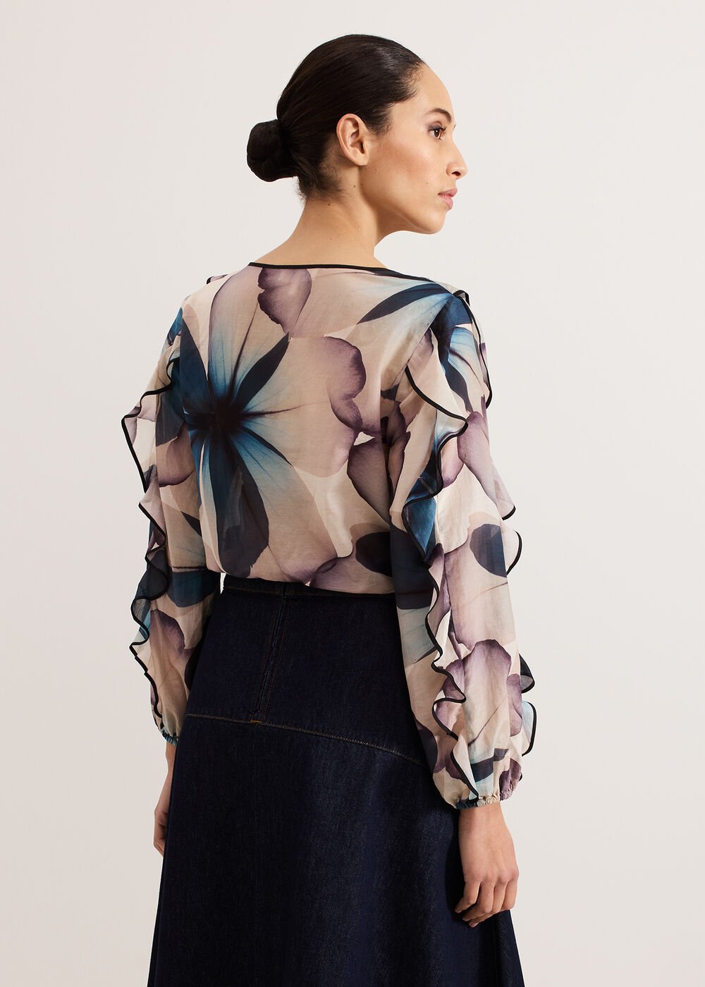 Cosmos Silk Blouse Multi-Coloured