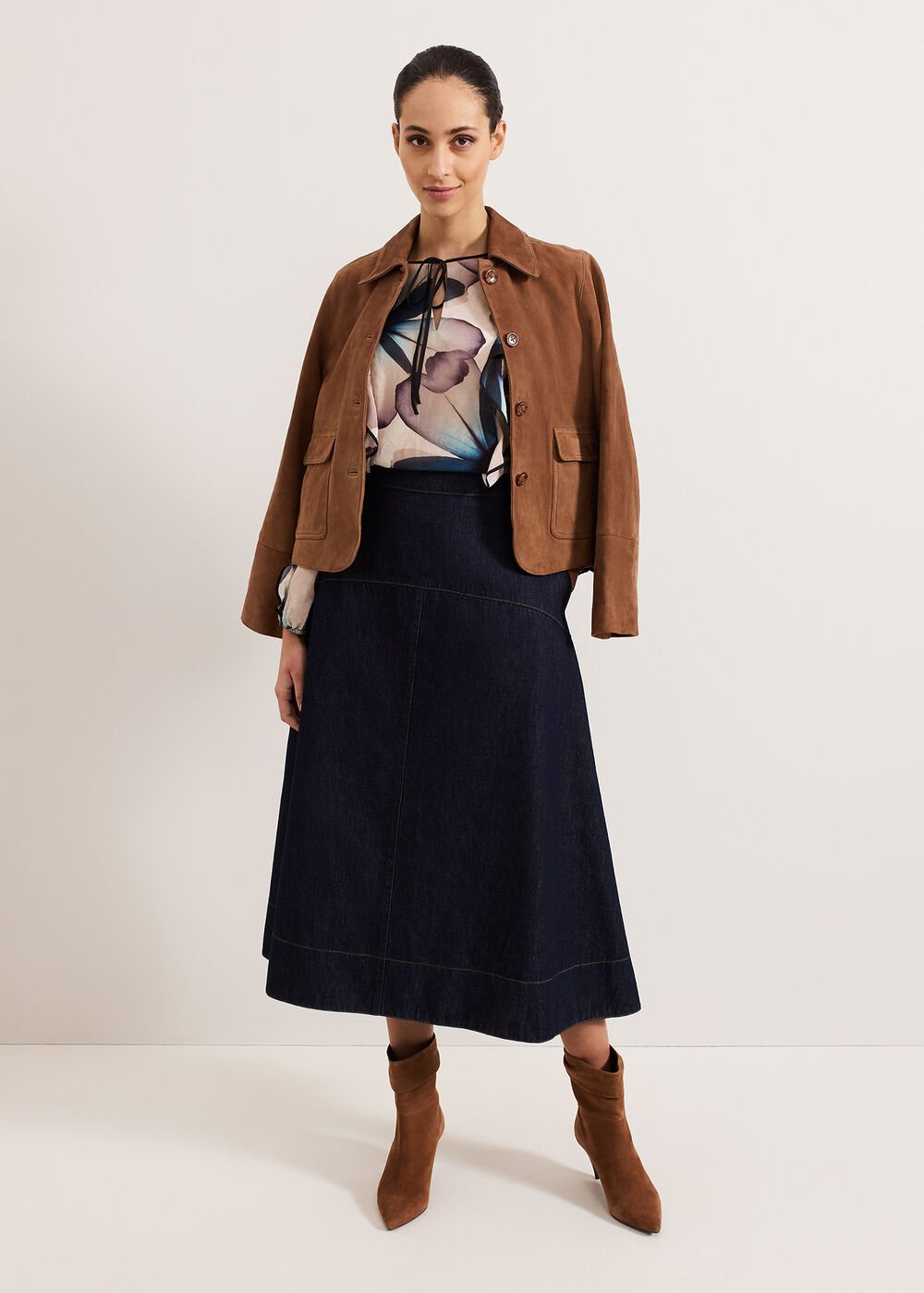 Cosmos Silk Blouse Multi-Coloured