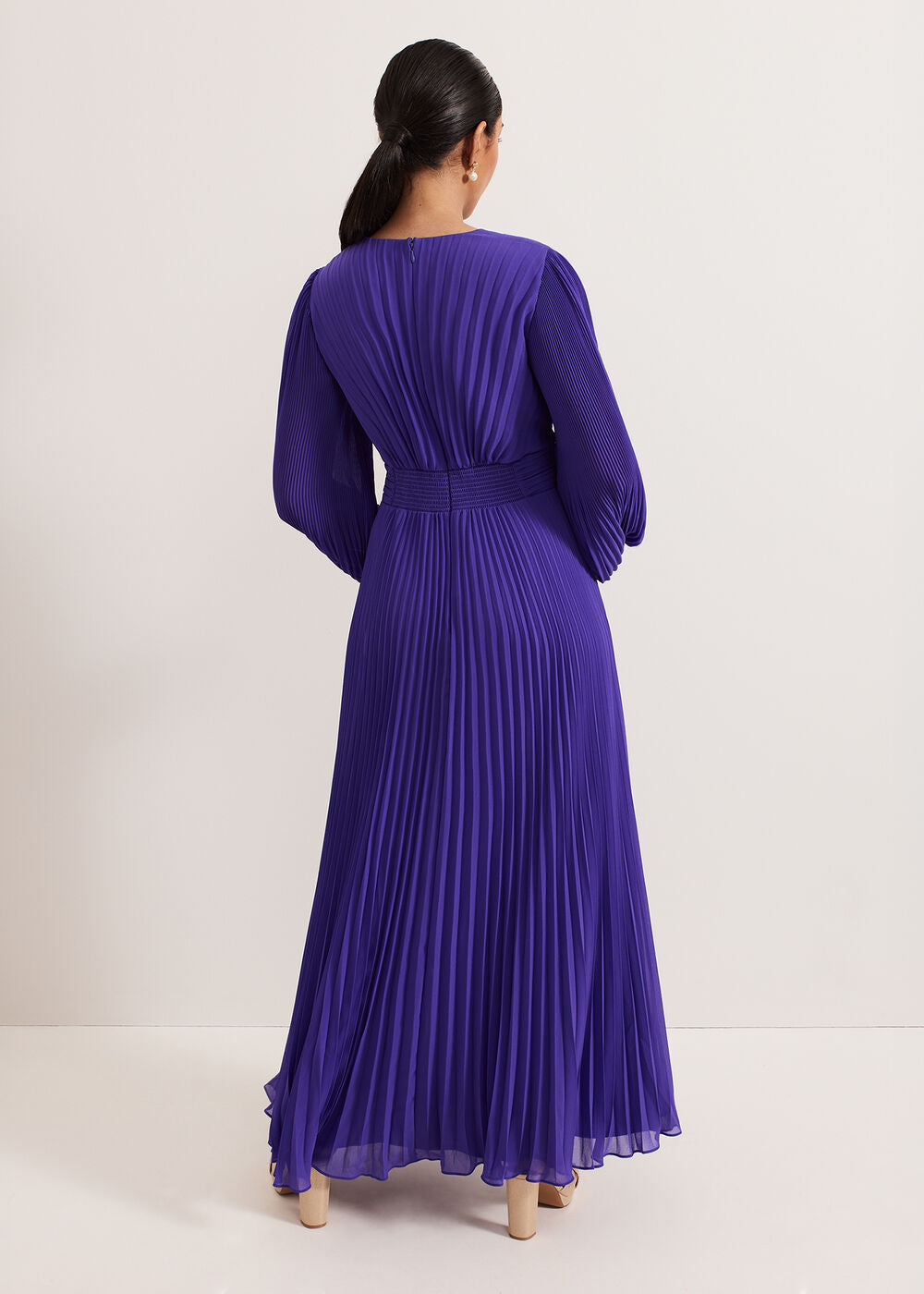 Petite Beaded Dress Purple