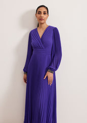 Petite Beaded Dress Purple