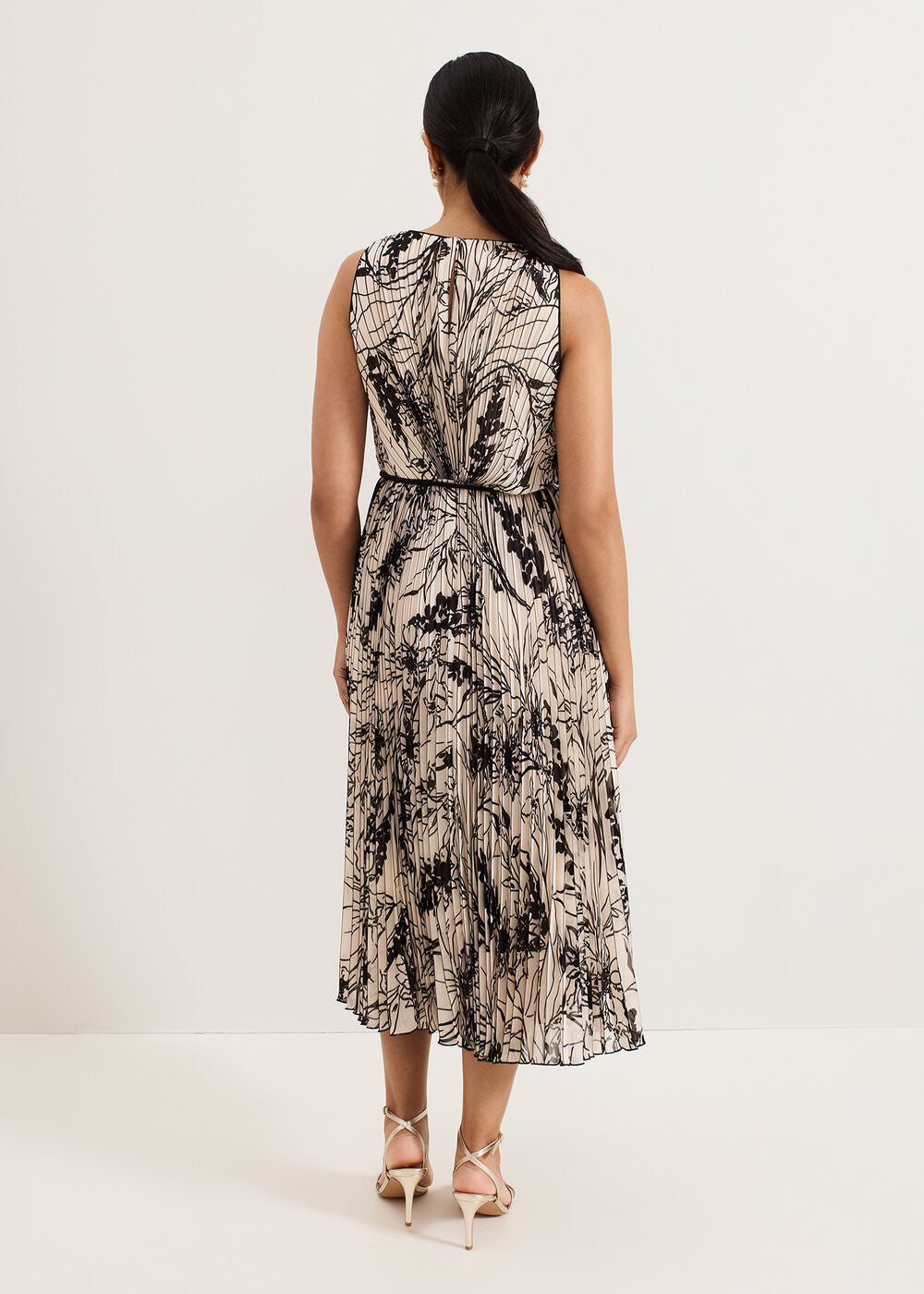 Petite Sandra Dress Black/Ivory
