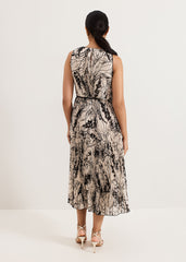 Petite Sandra Dress Black/Ivory