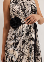 Petite Sandra Dress Black/Ivory