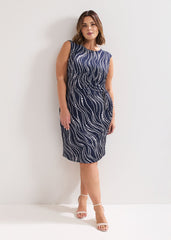Josey Pearl Dress Navy/Ivory
