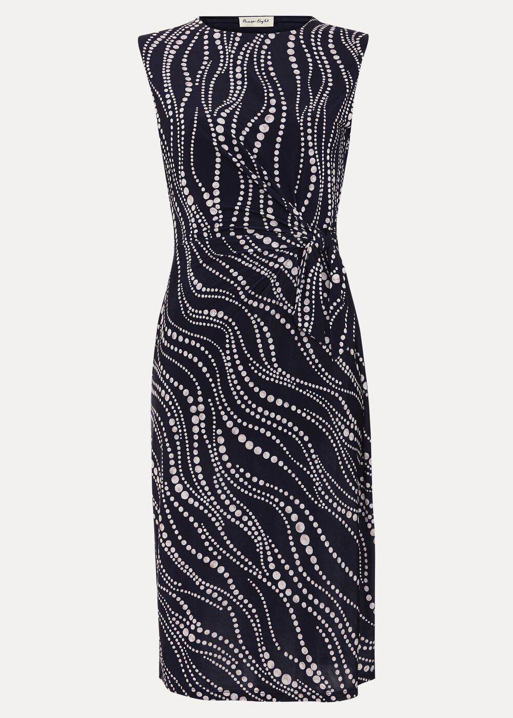 Josey Pearl Dress Navy/Ivory