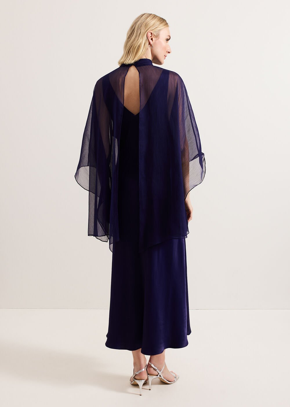 Kyra Overlay Dress Navy
