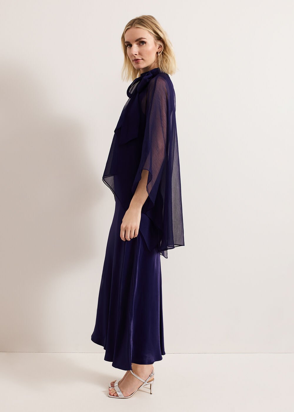 Kyra Overlay Dress Navy