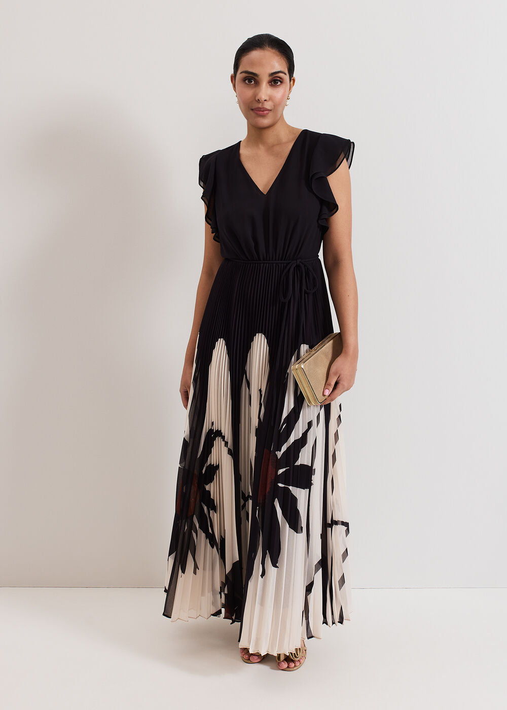 Petite Uma Dress Black Multi