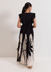Petite Uma Dress Black Multi