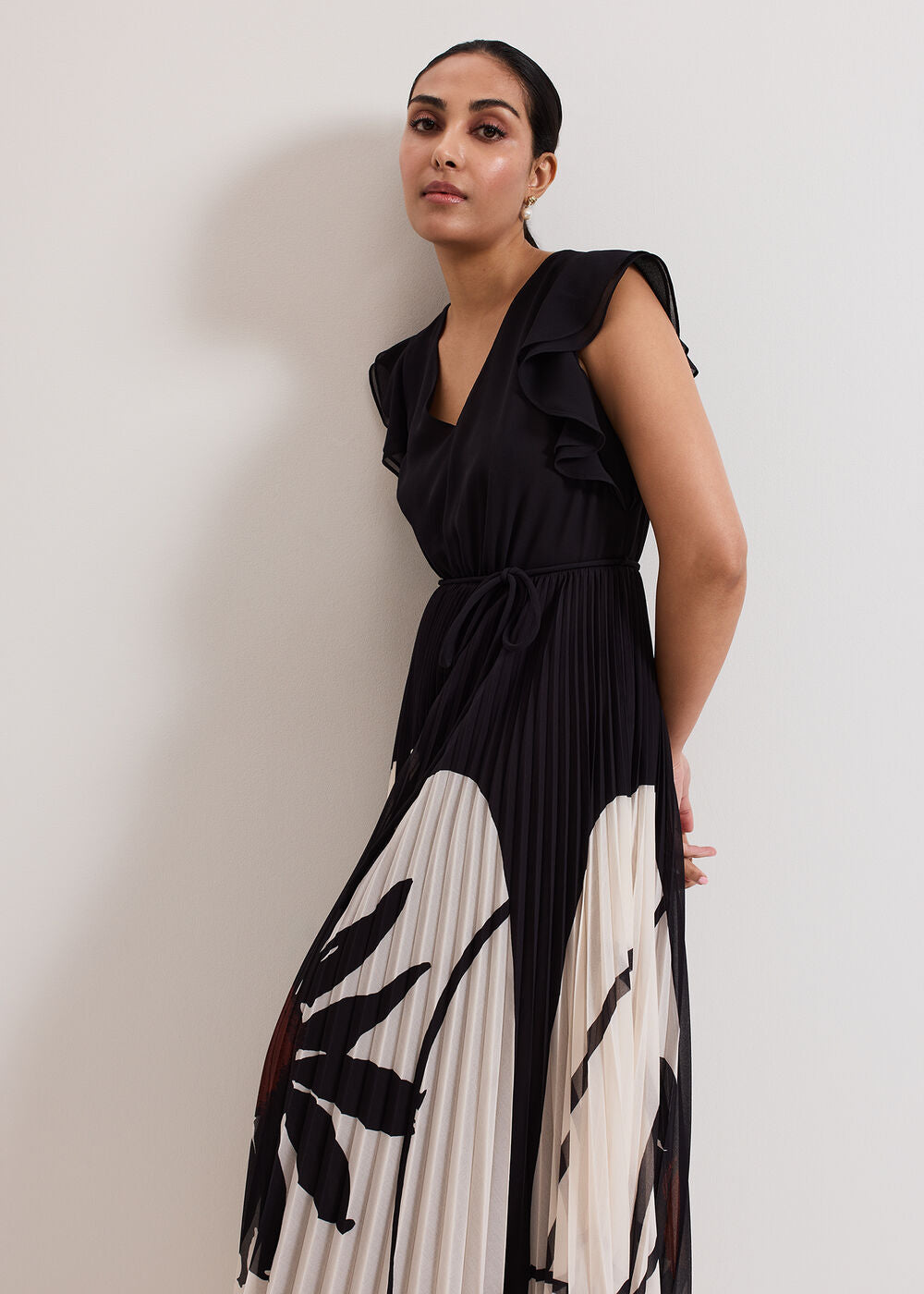 Petite Uma Dress Black Multi