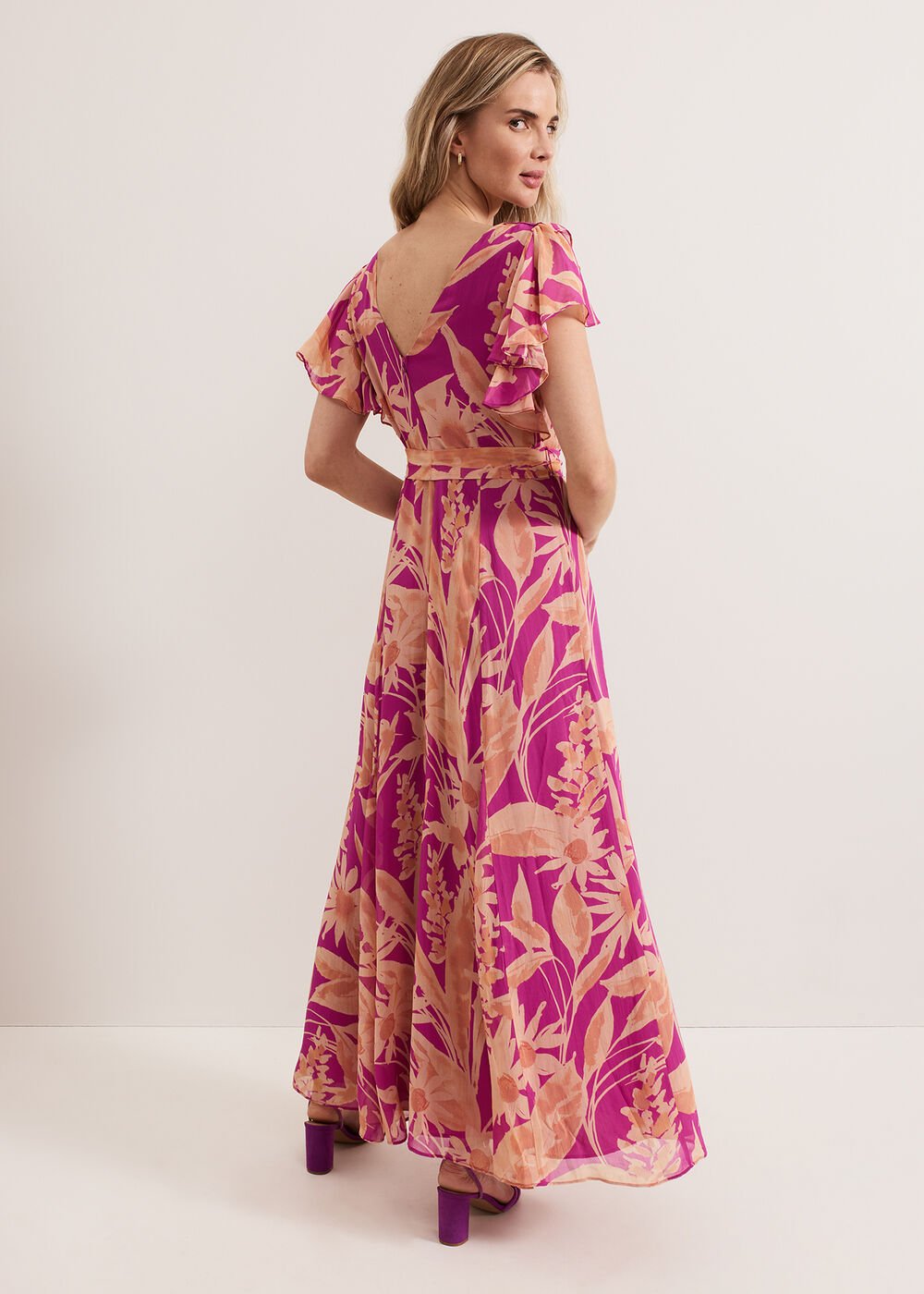 Dinara Printed Dress Pink