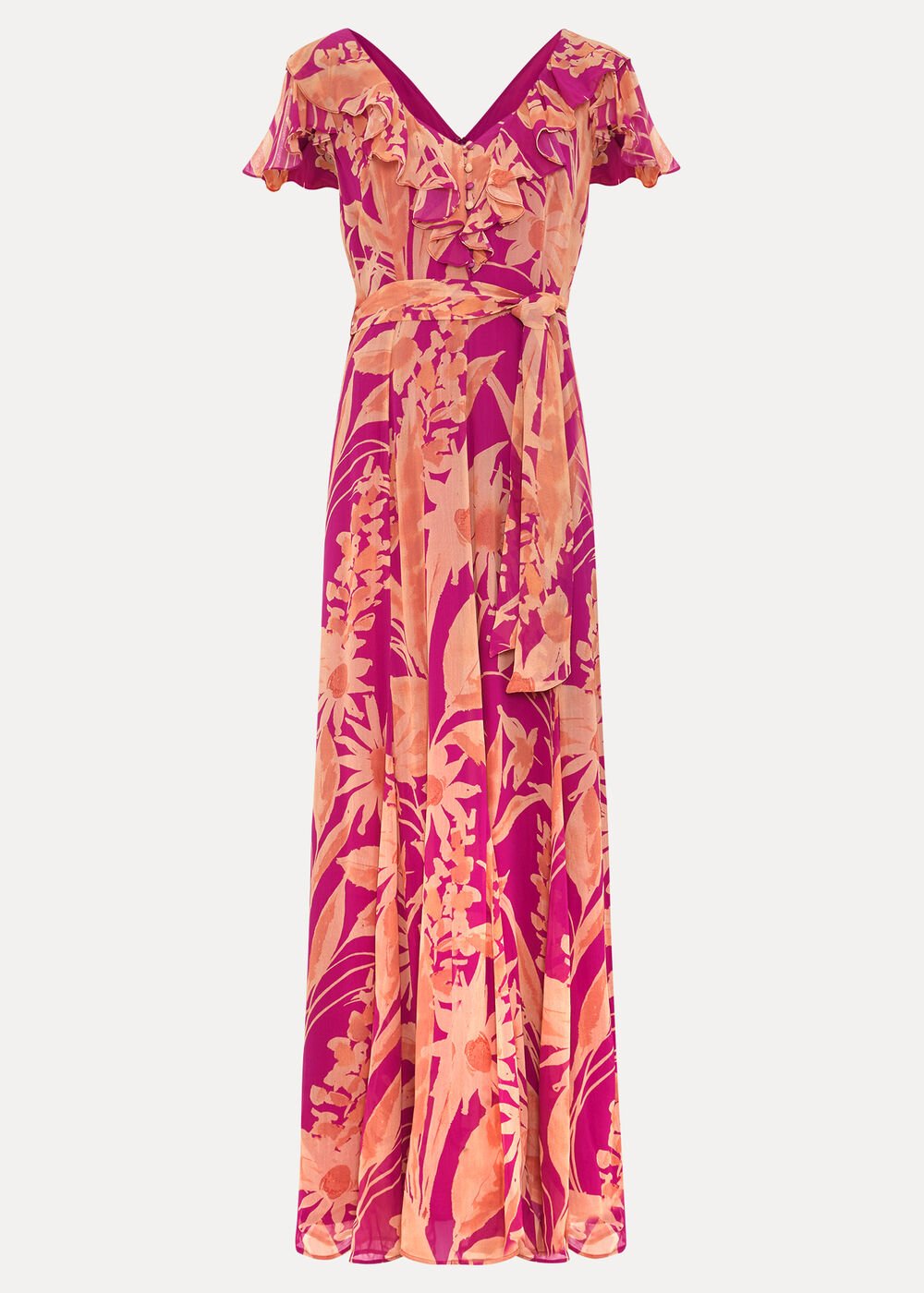 Dinara Printed Dress Pink