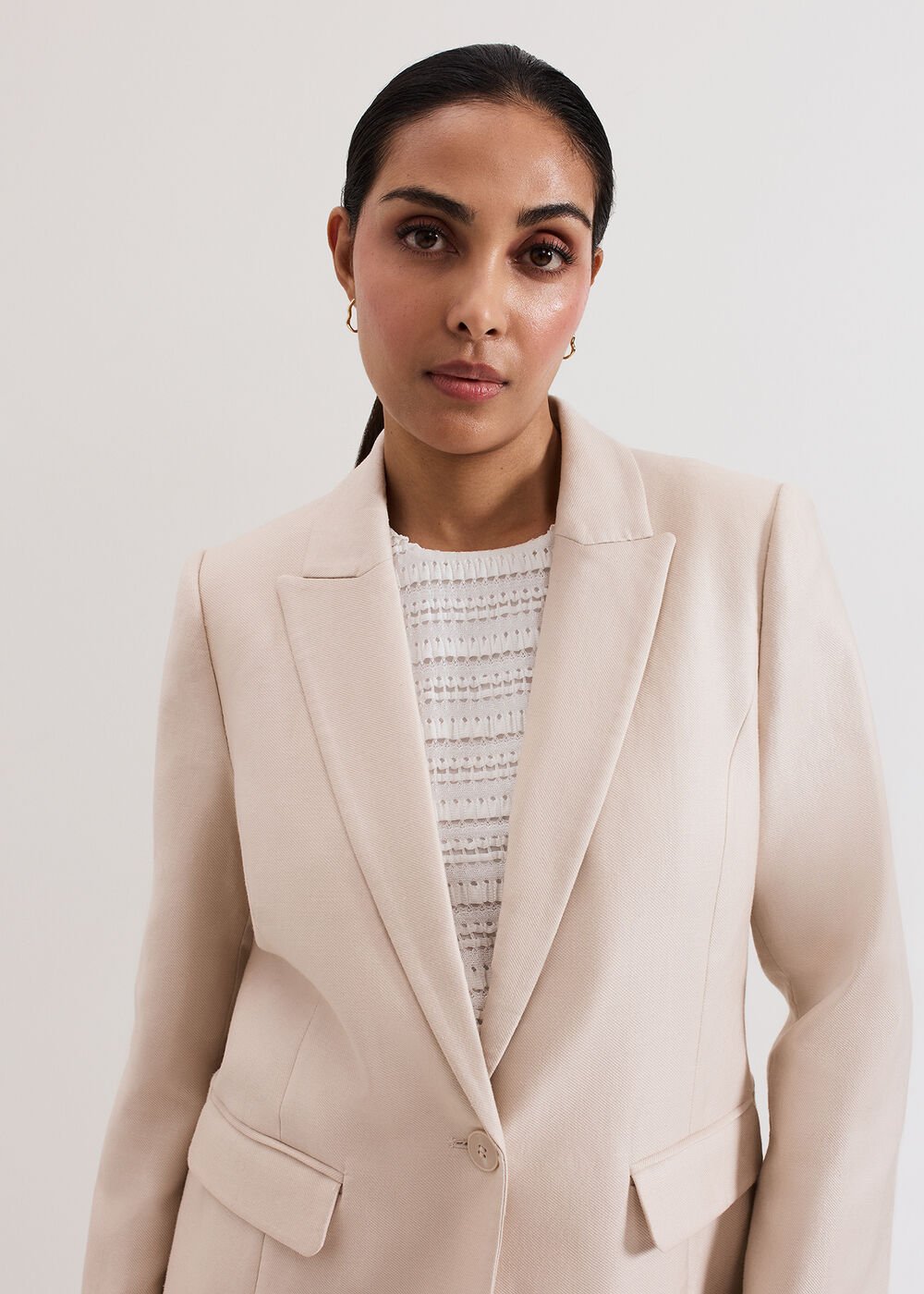 Amble Petite Blazer Stone