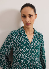 Tiered Midi Dress Green