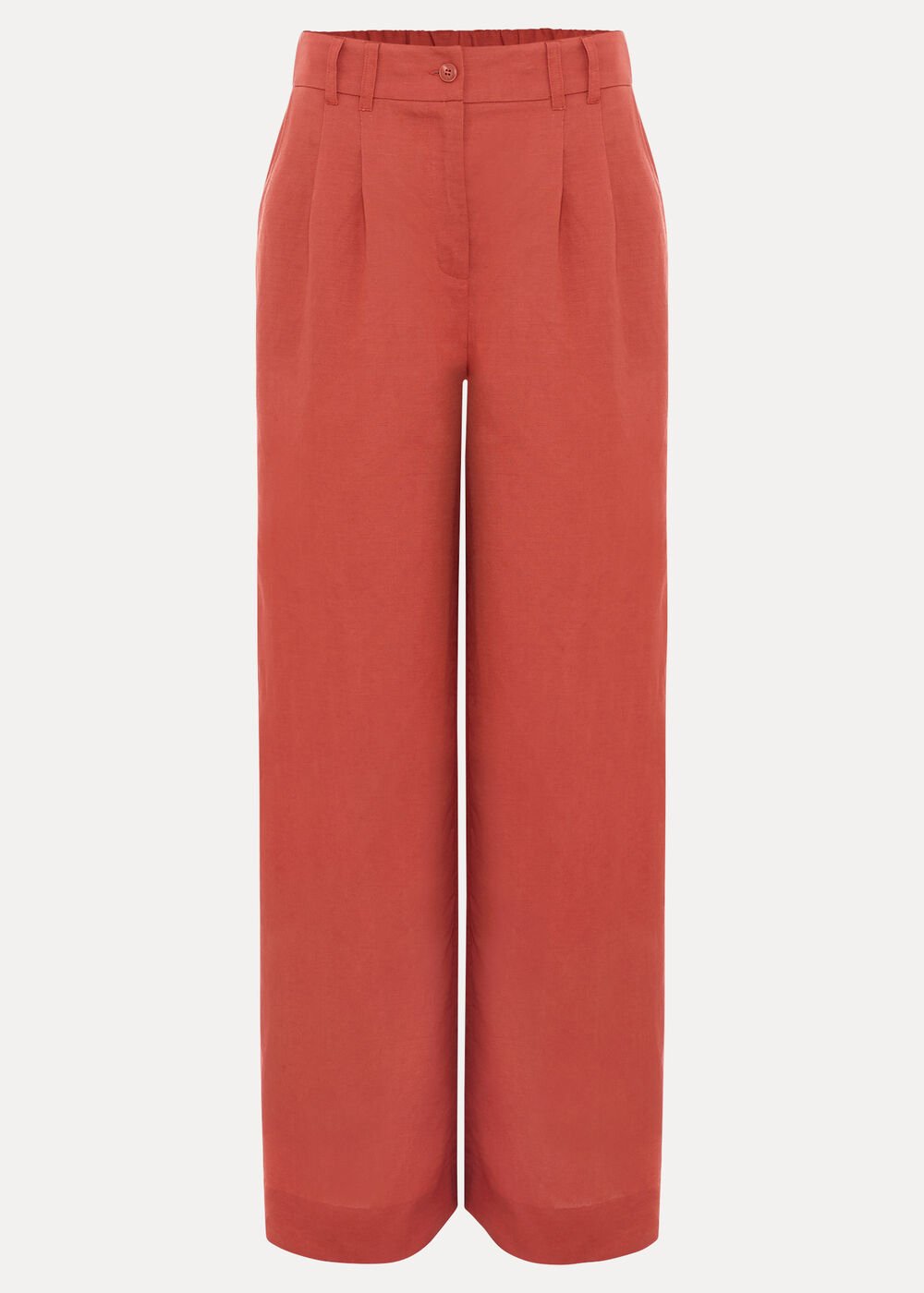 Lottie Linen Trouser Brown