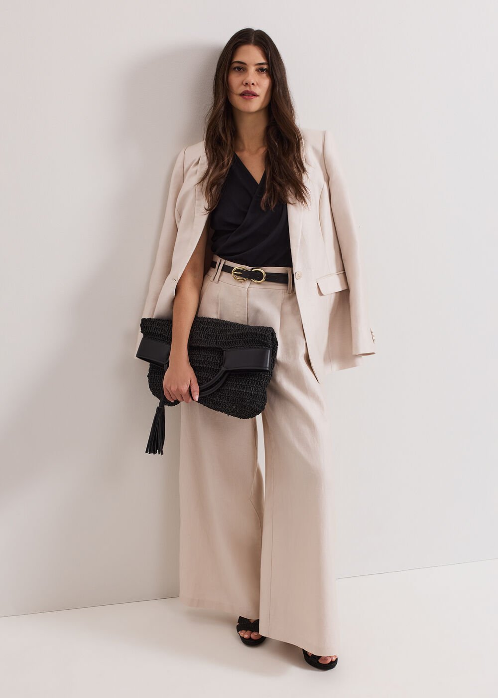 Amble Linen Trouser Stone
