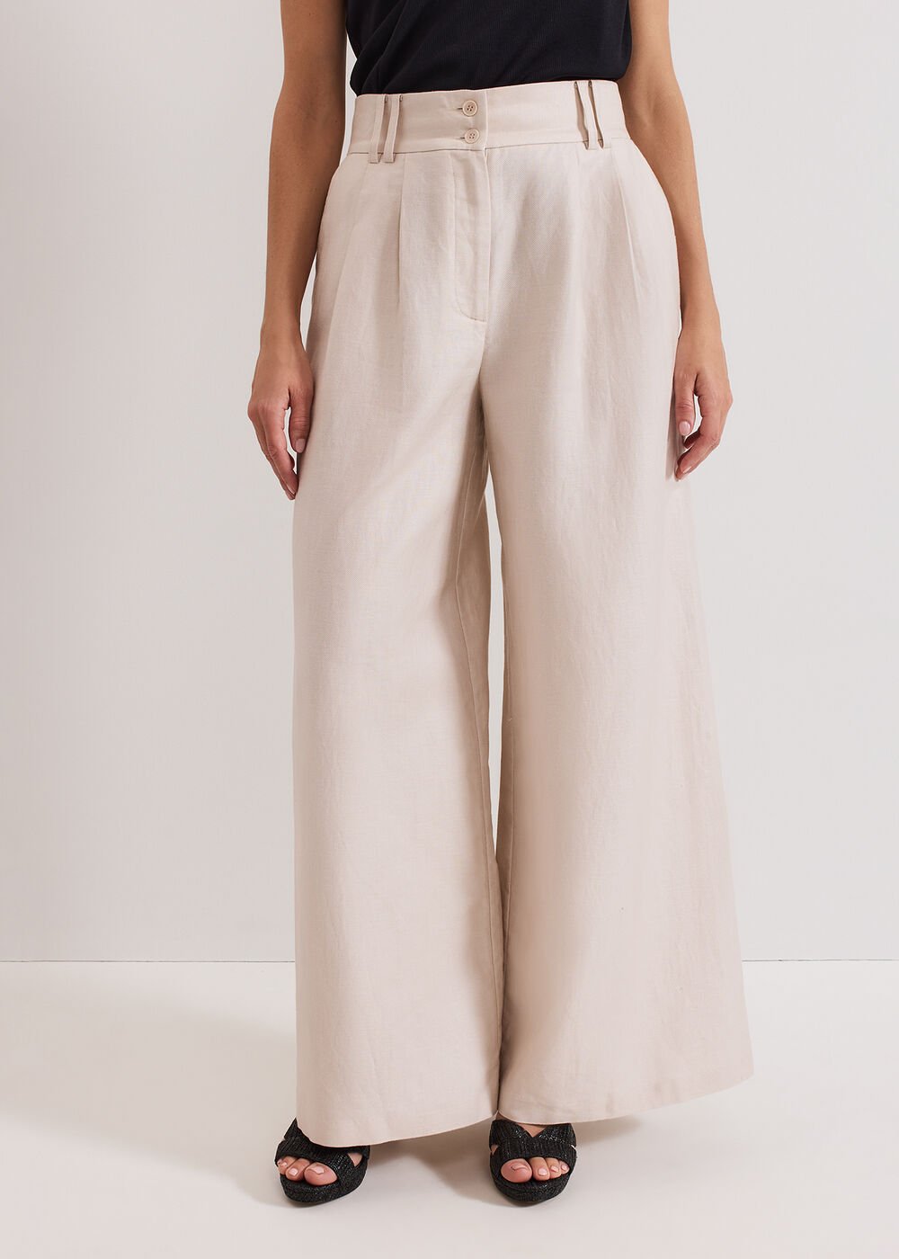 Amble Linen Trouser Stone