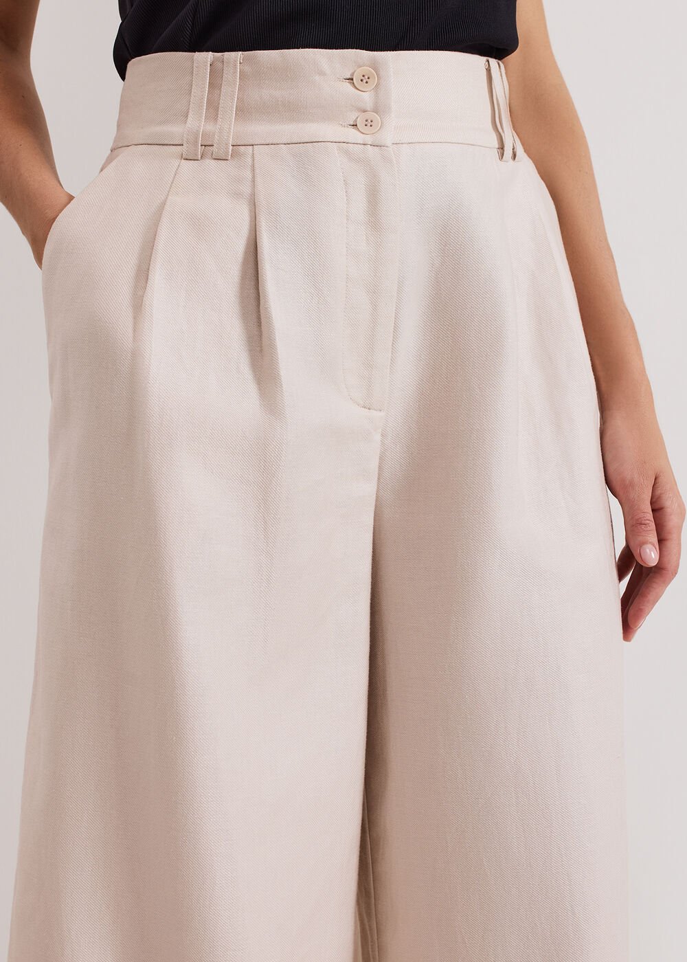 Amble Linen Trouser Stone
