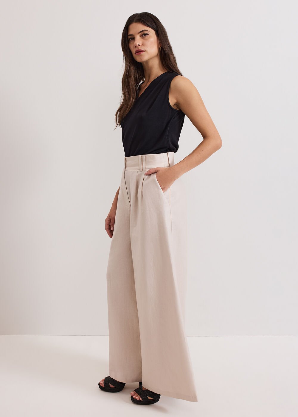 Amble Linen Trouser Stone