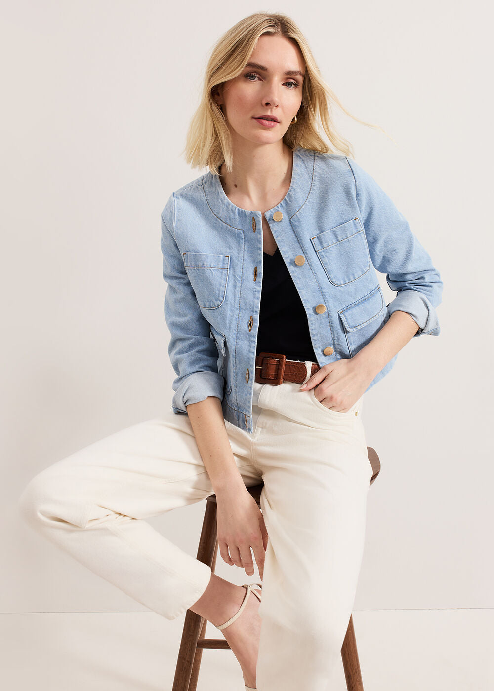 Ripley Denim Jacket Mid Wash