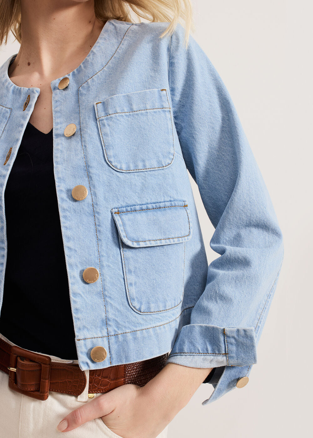 Ripley Denim Jacket Mid Wash