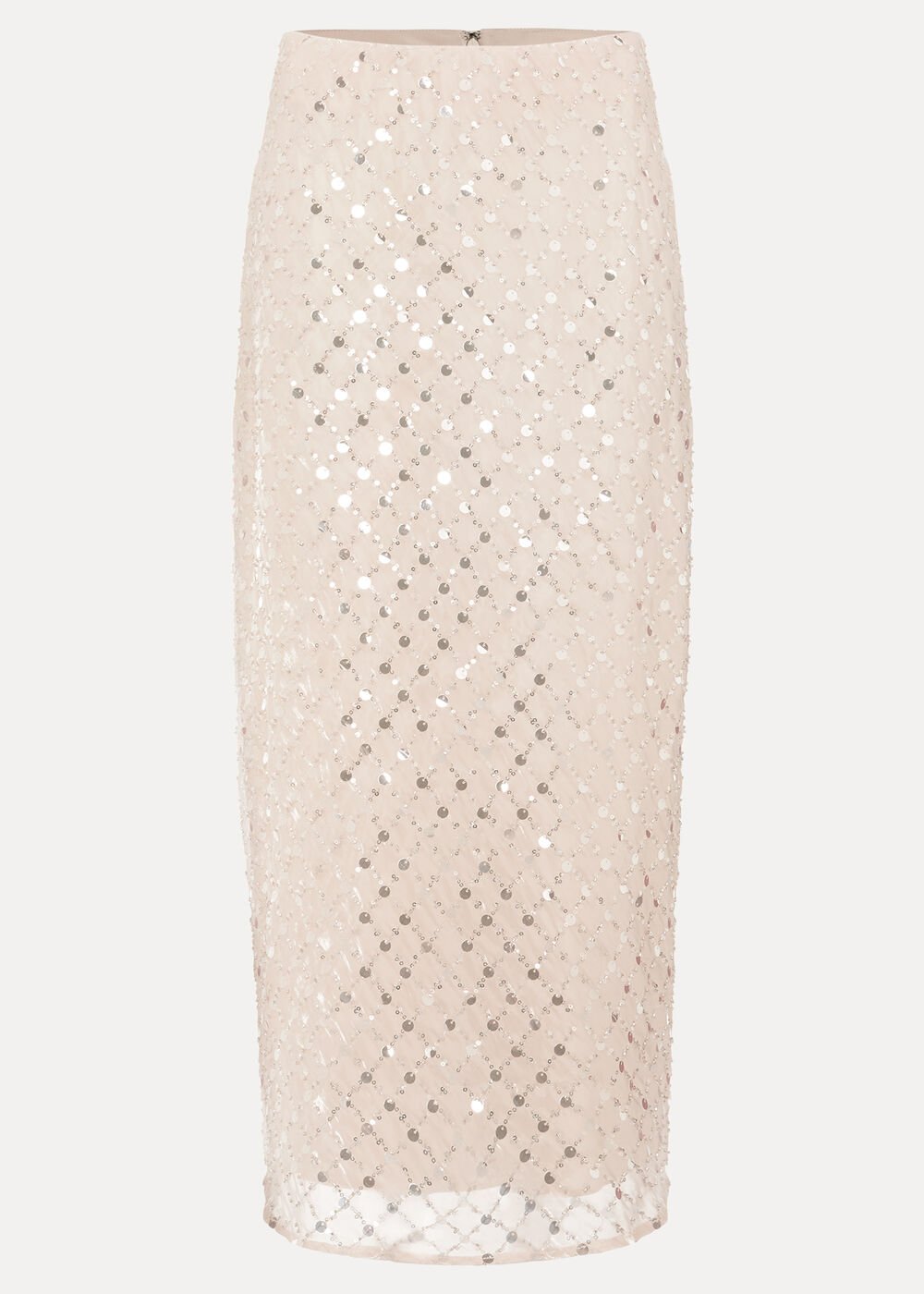 Alma Pencil Skirt Neutral