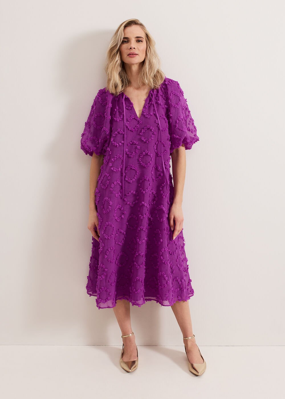 Bella Midi Dress Purple
