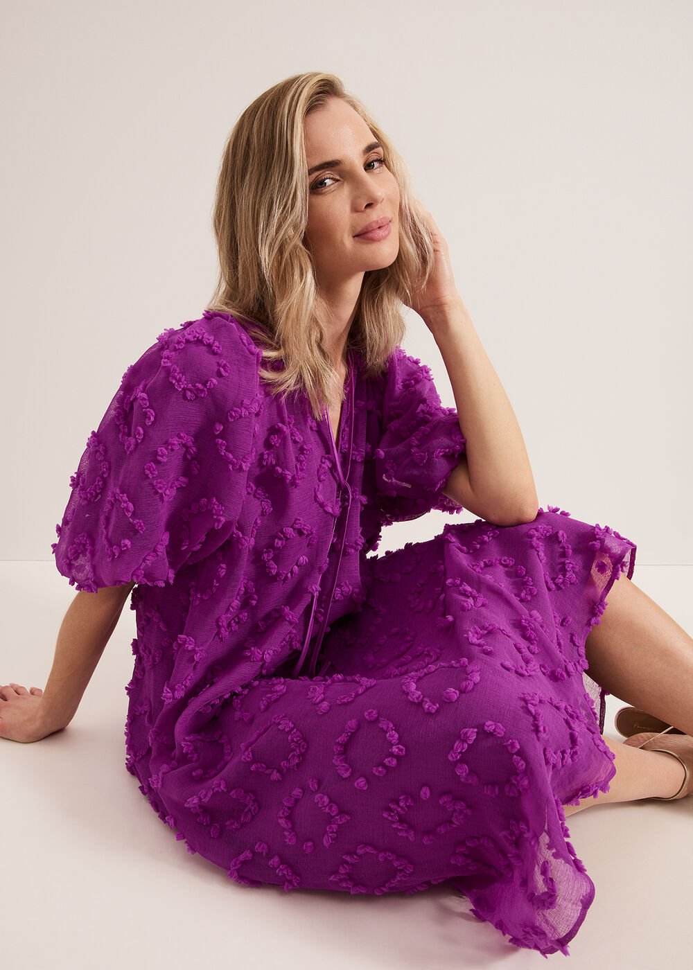 Bella Midi Dress Purple