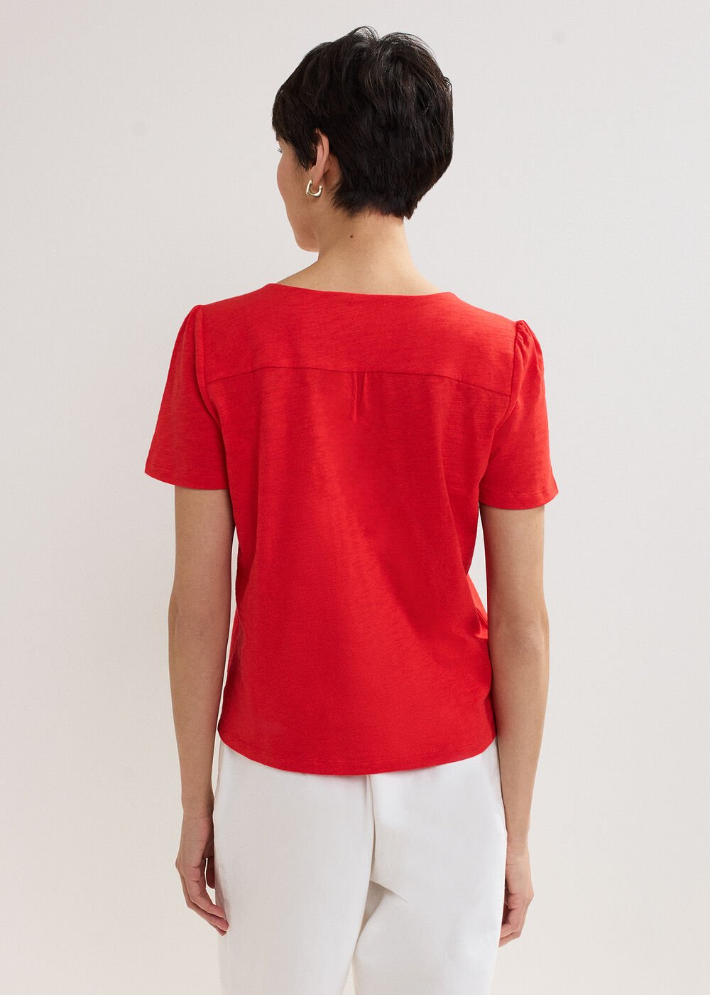 Lorenna Jersey Top Red
