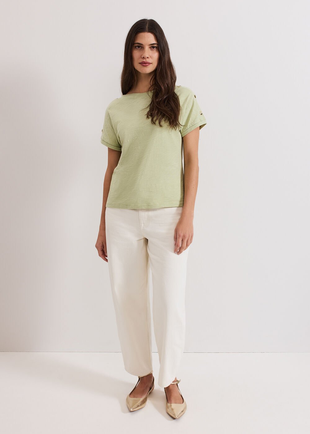 Suzie Button Top Green