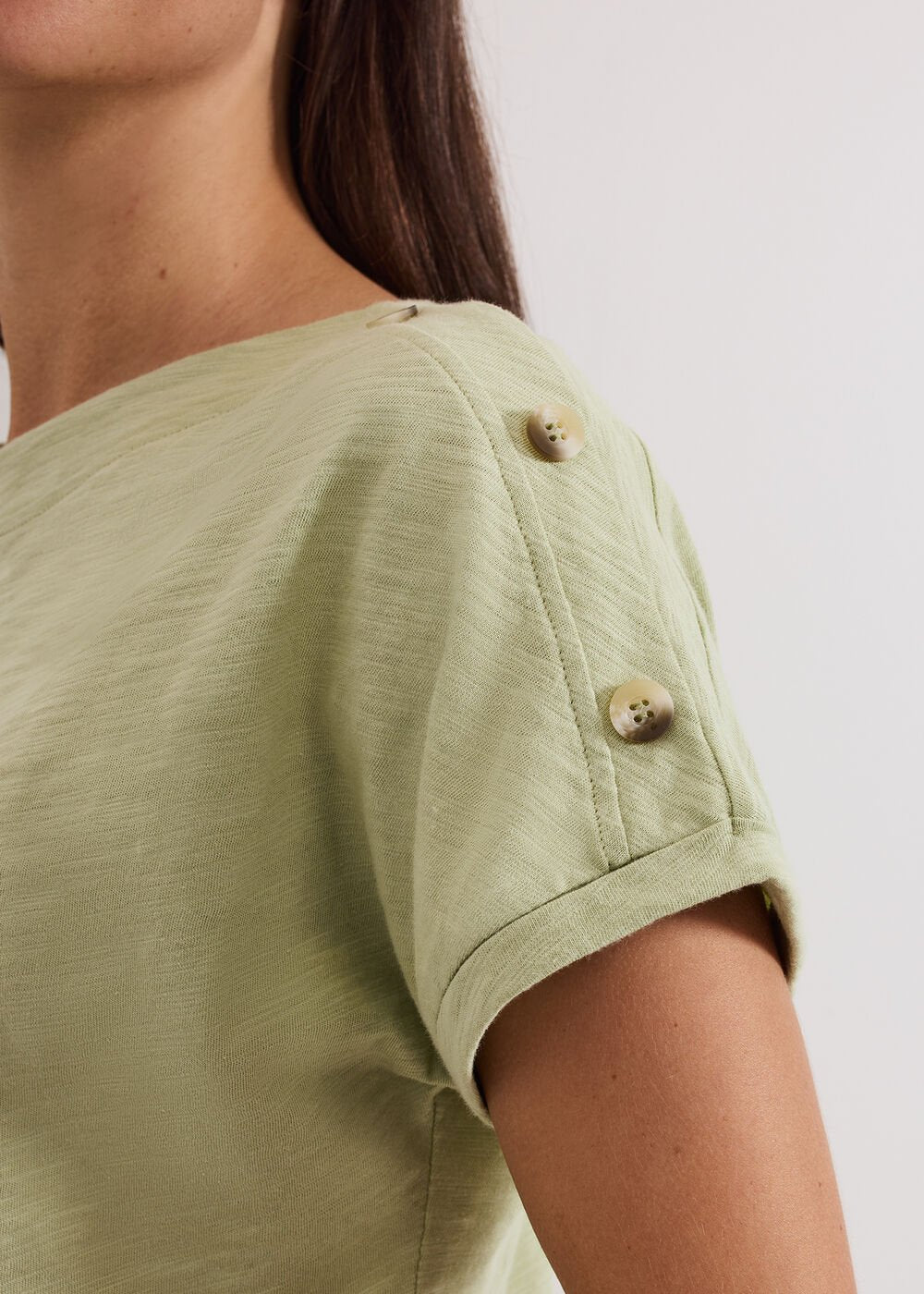Suzie Button Top Green
