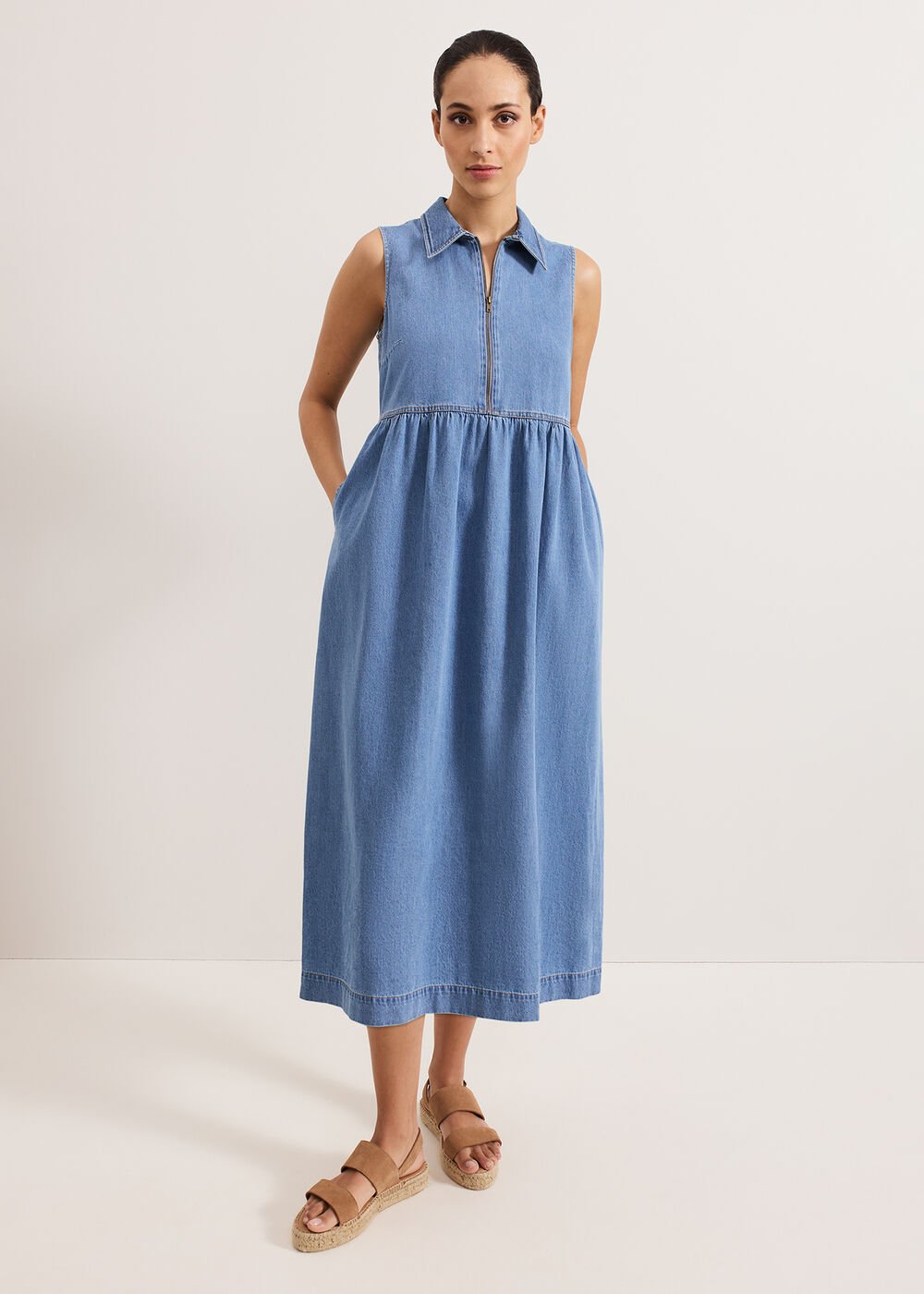 Blakely Midi Dress Blue
