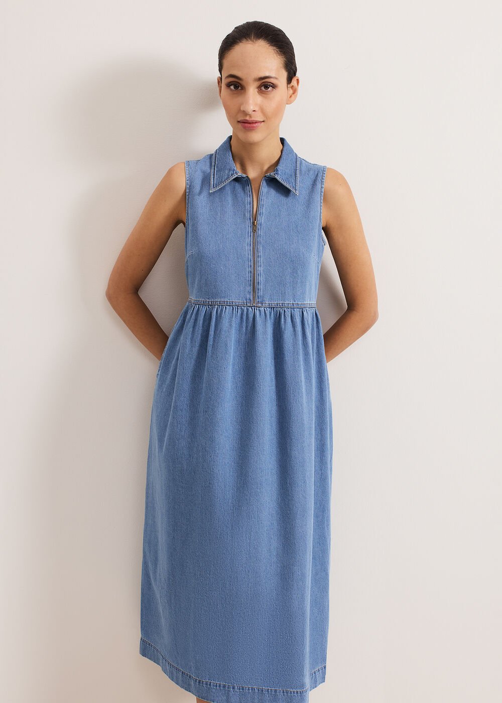 Blakely Midi Dress Blue