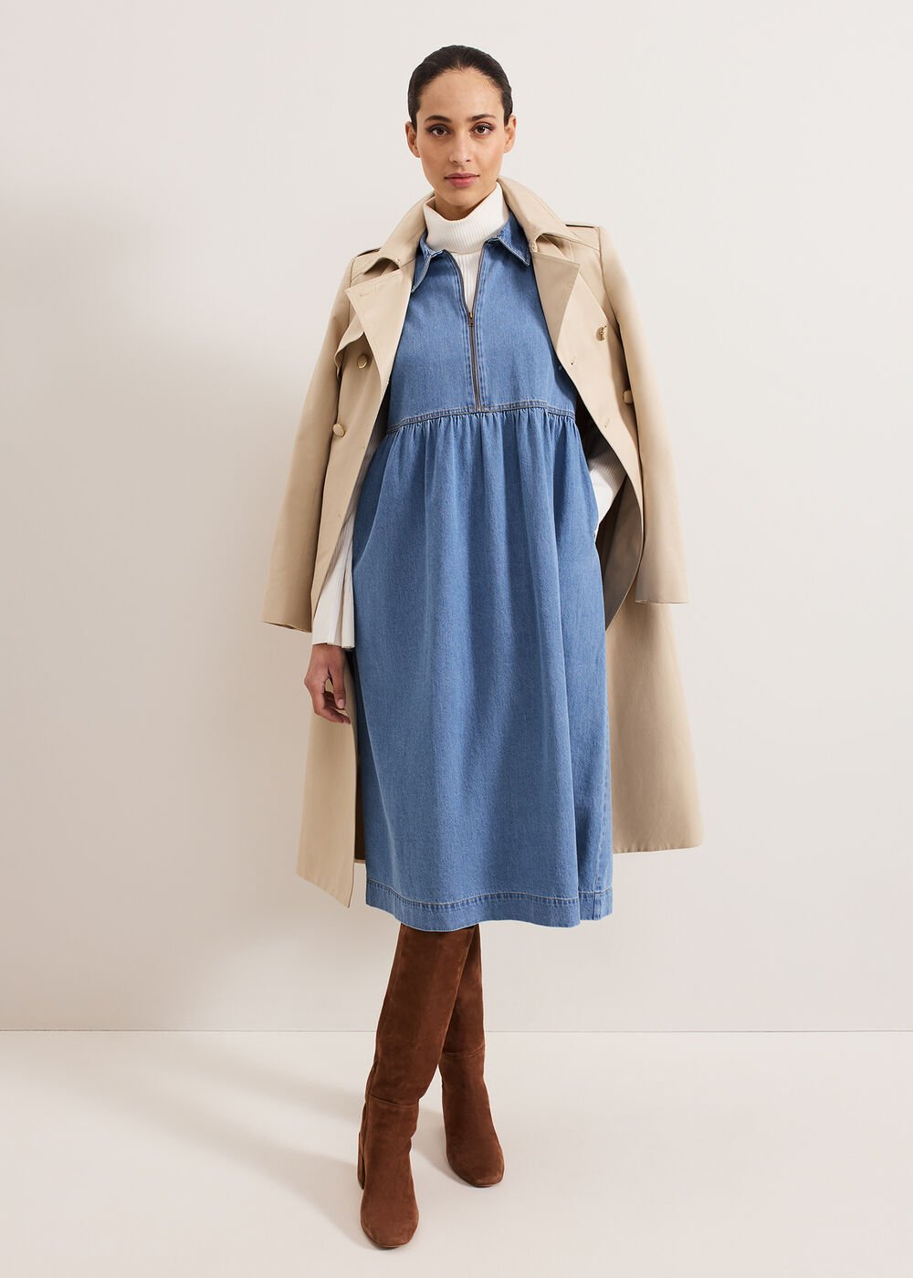 Blakely Midi Dress Blue