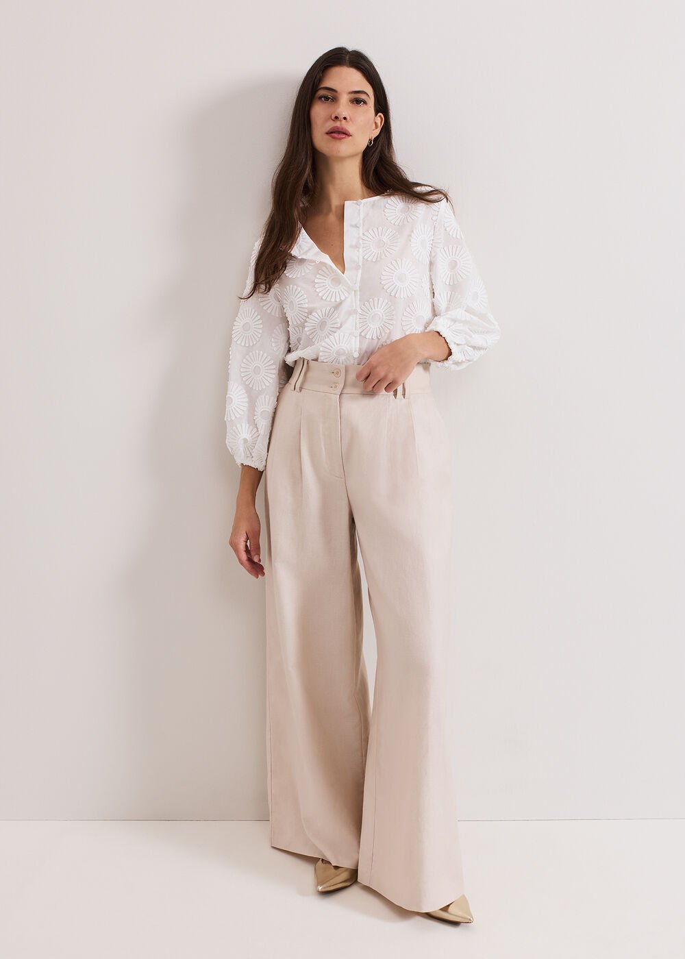 Daisy Poplin Blouse Ivory