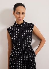 Delina Geo Jumpsuit Black