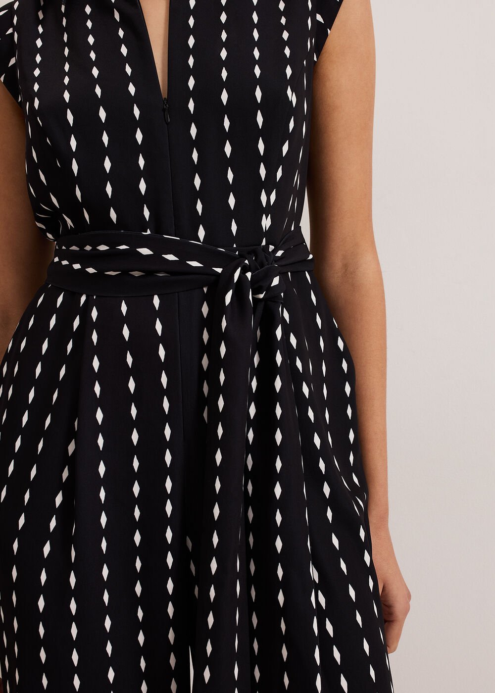Delina Geo Jumpsuit Black
