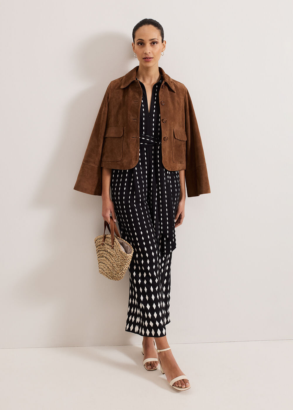 Delina Geo Jumpsuit Black