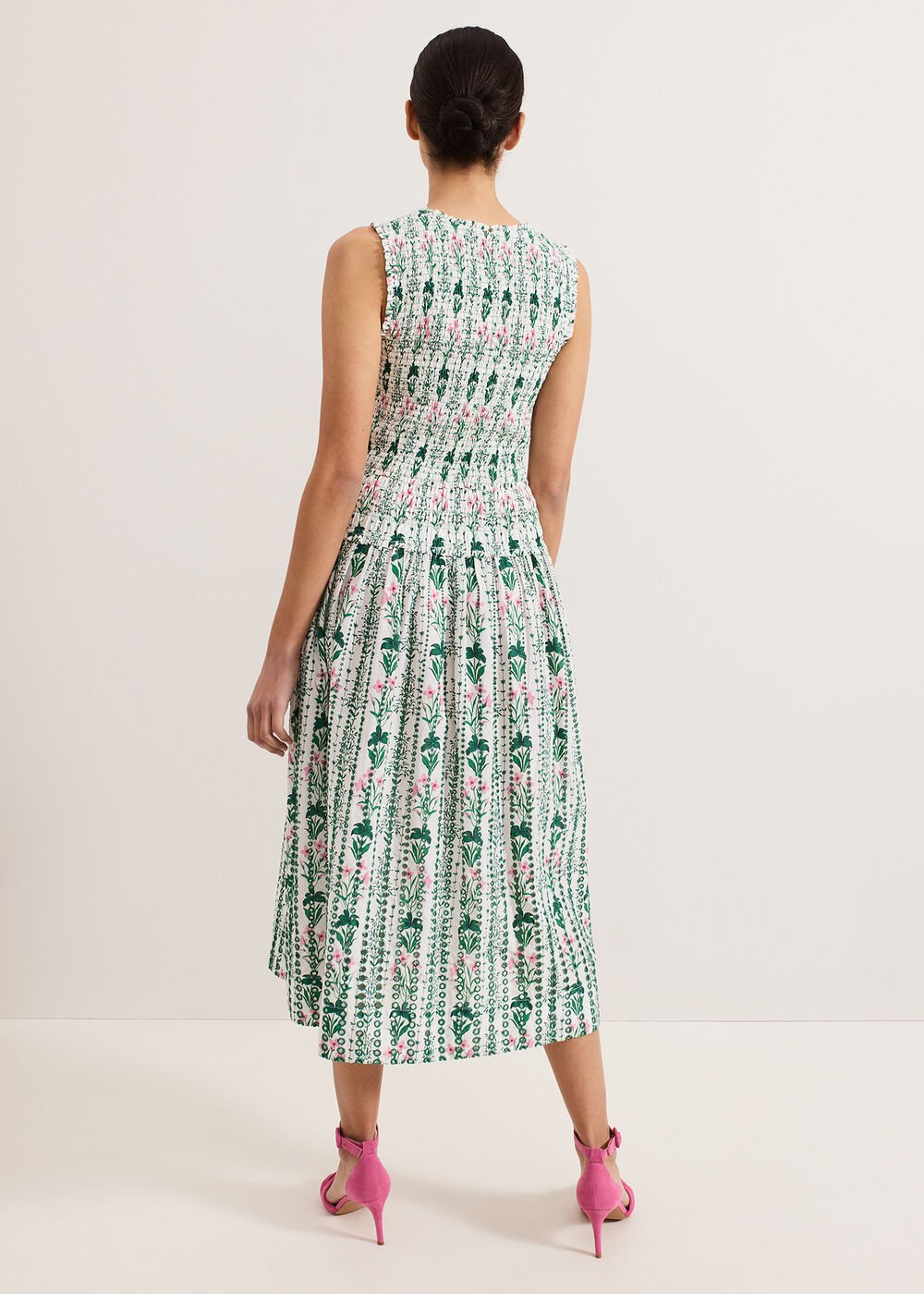 Chiara Floral Dress Ivory