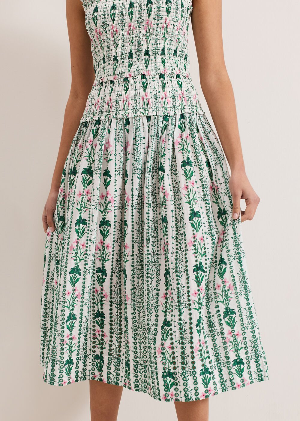 Chiara Floral Dress Ivory