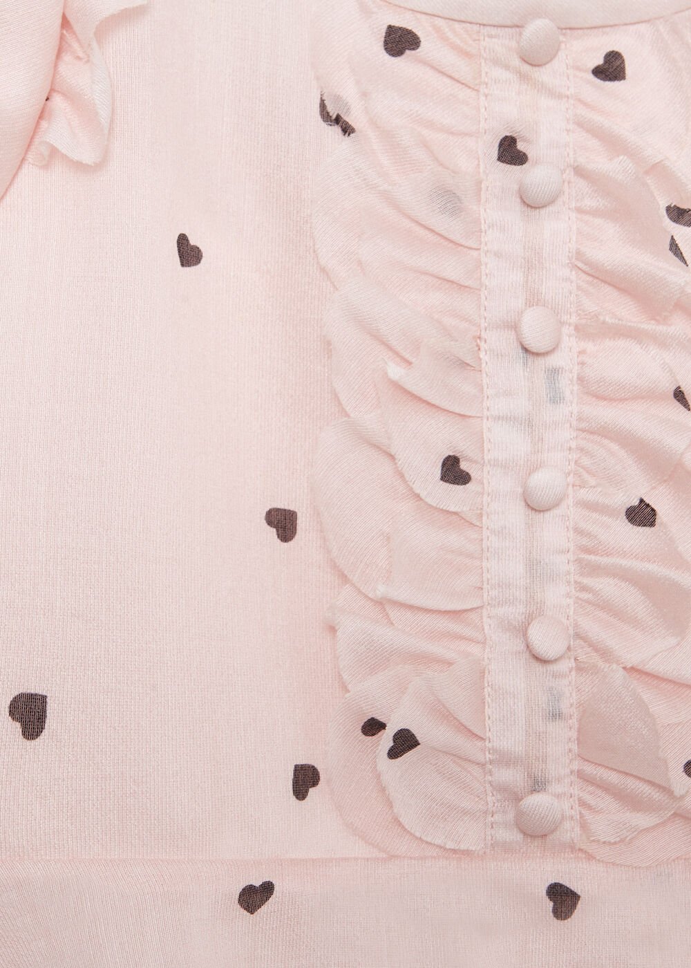 Bebe Heart Dress Pale Pink
