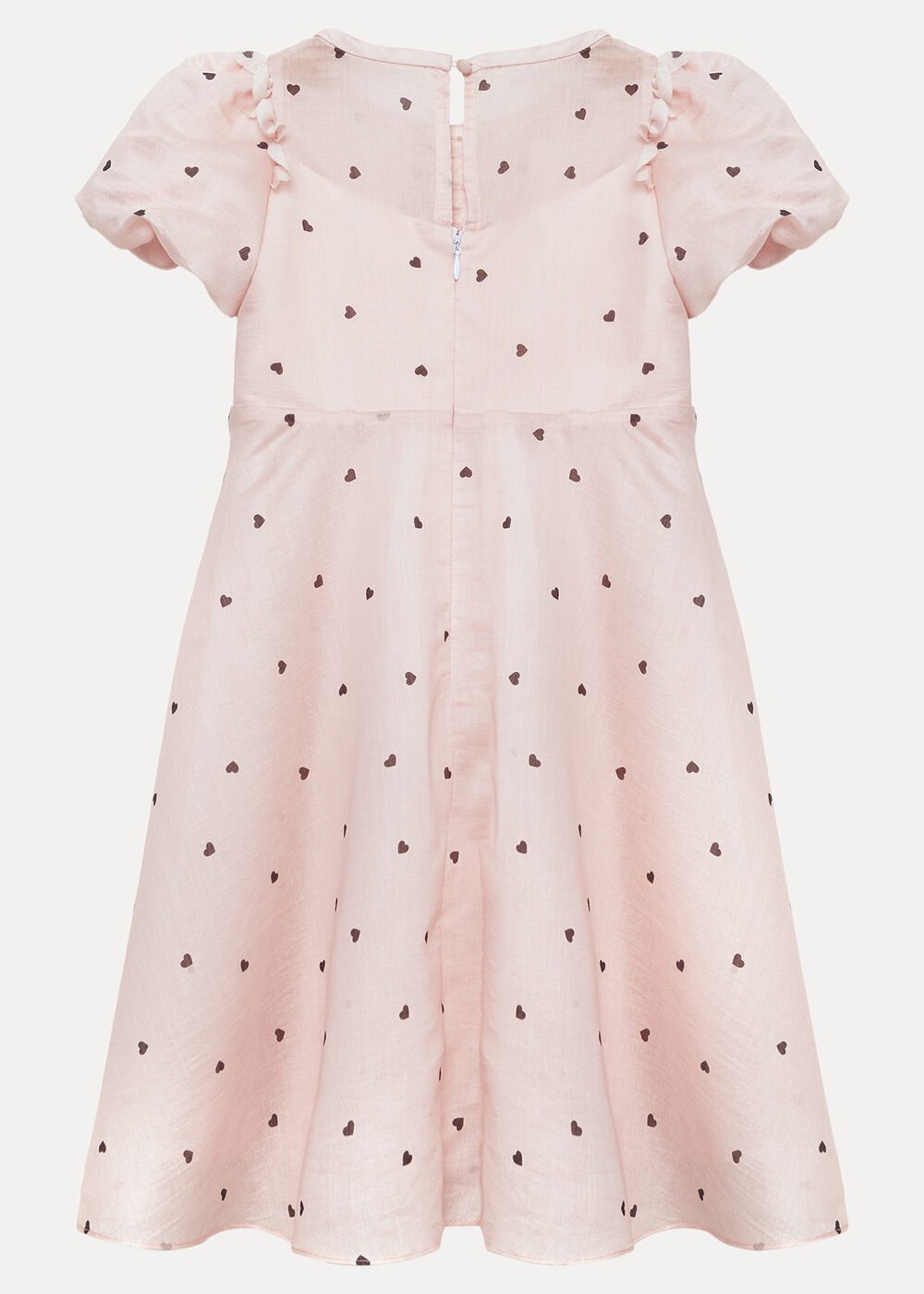 Bebe Heart Dress Pale Pink