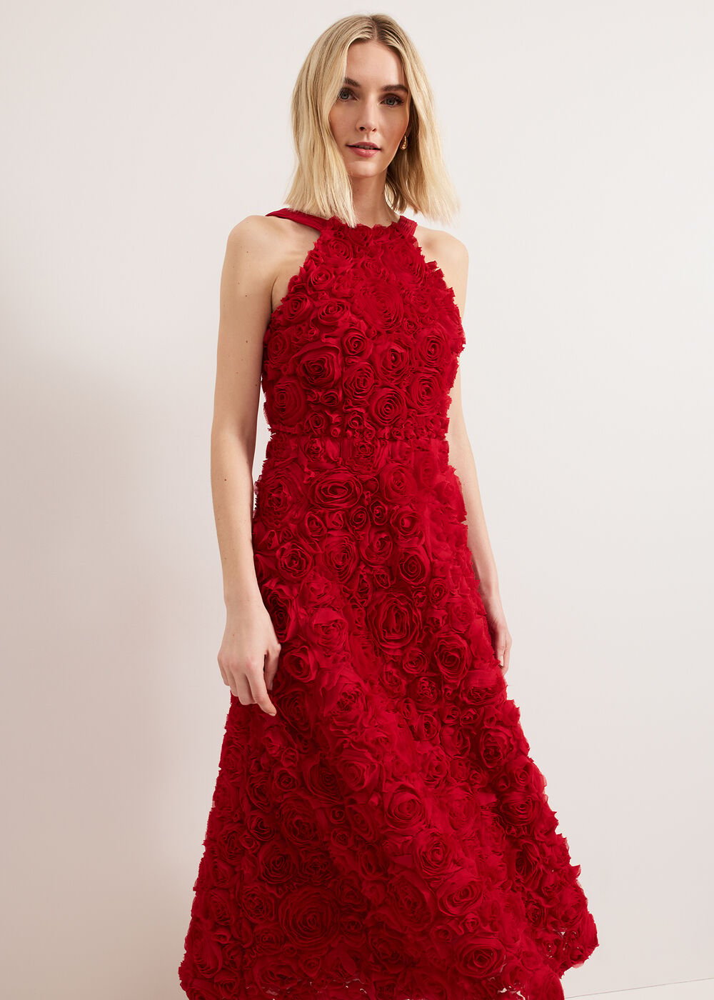 Angeline Midaxi Drss Red