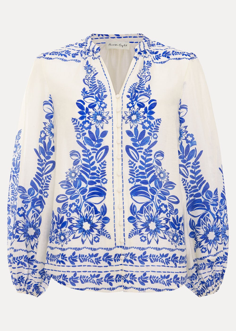 Marisa Linen Blouse Blue