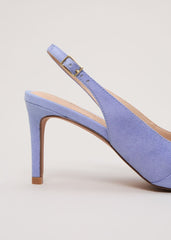 Twist Slingback Heels Pale Blue