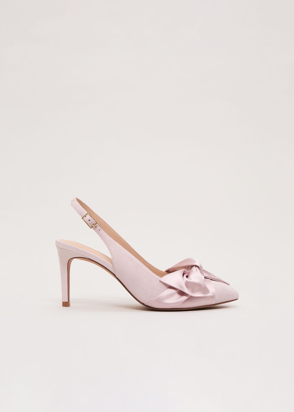 Twist Slingback Heels Antique Rose