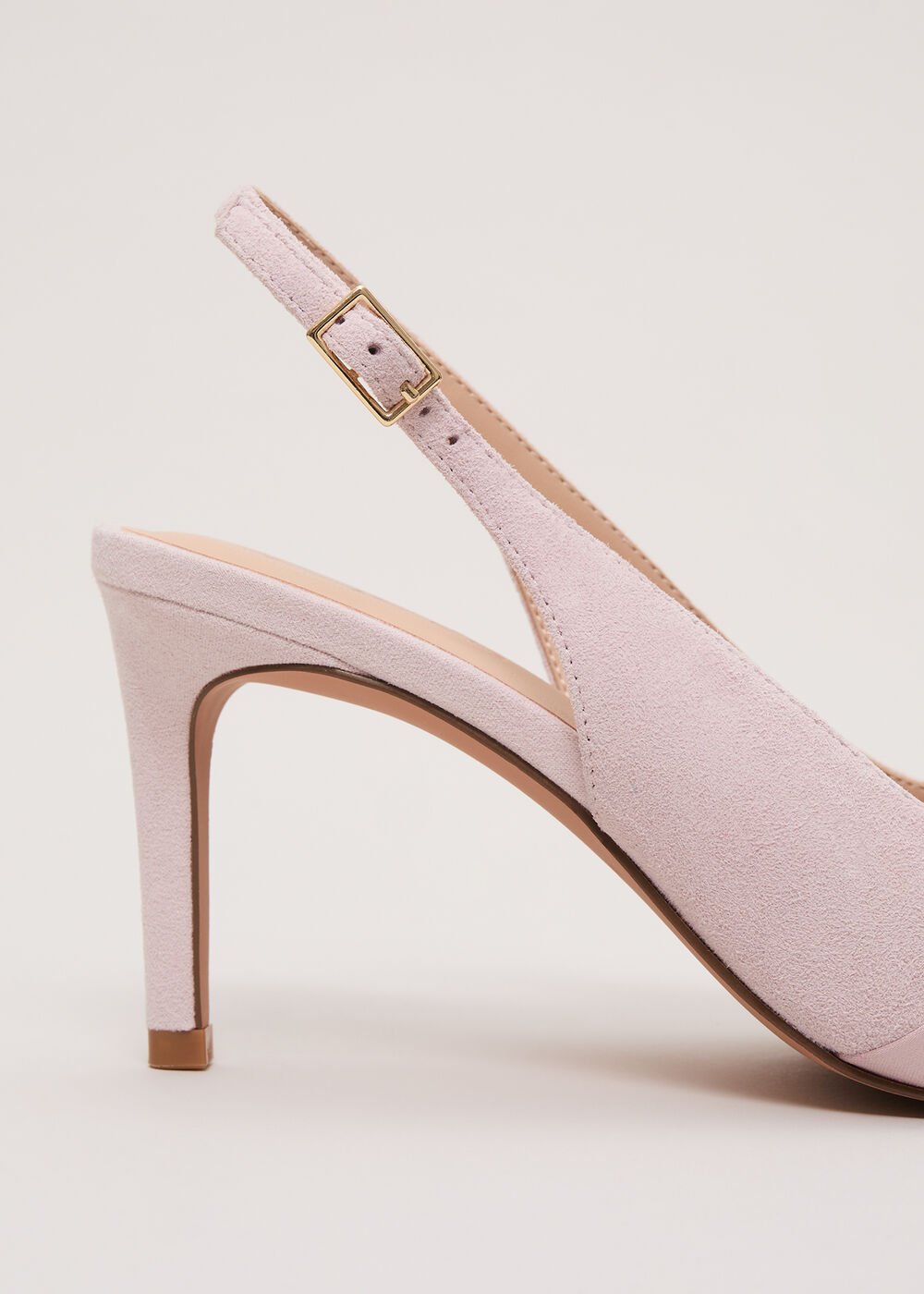 Twist Slingback Heels Antique Rose