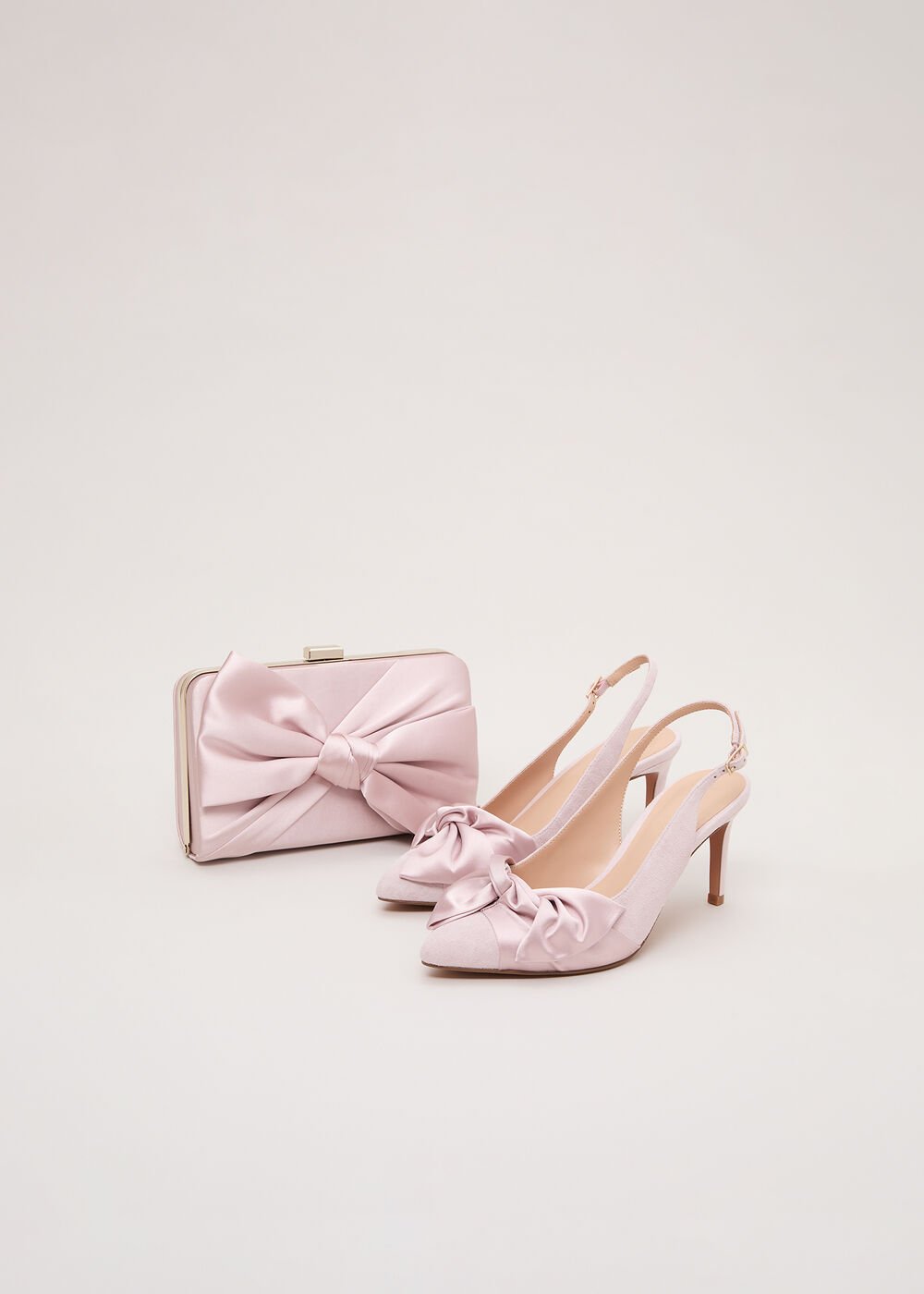 Twist Slingback Heels Antique Rose